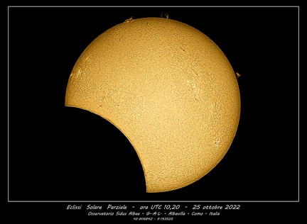 Eclissi parziale del 25 ottobre 2022