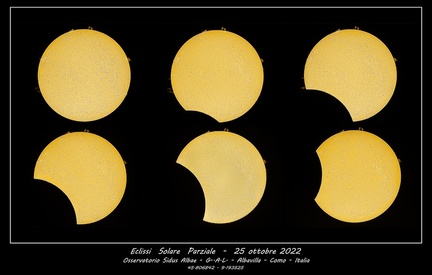 Eclissi parziale del 25 ottobre 2022
