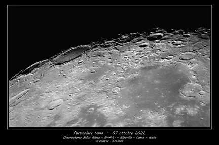 Particolare Luna del  07 ottobre 2022