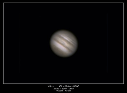 Giove notte del 23/24 ottobre 2022