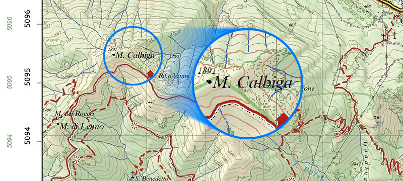 GAL - Cartina del Monte Calbiga